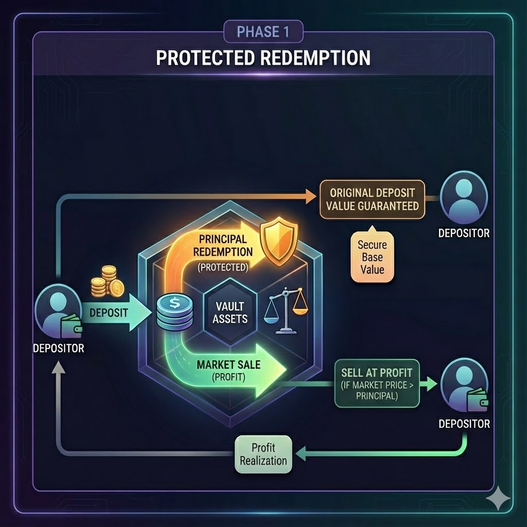 Semi-redeemable vaults illustration 1